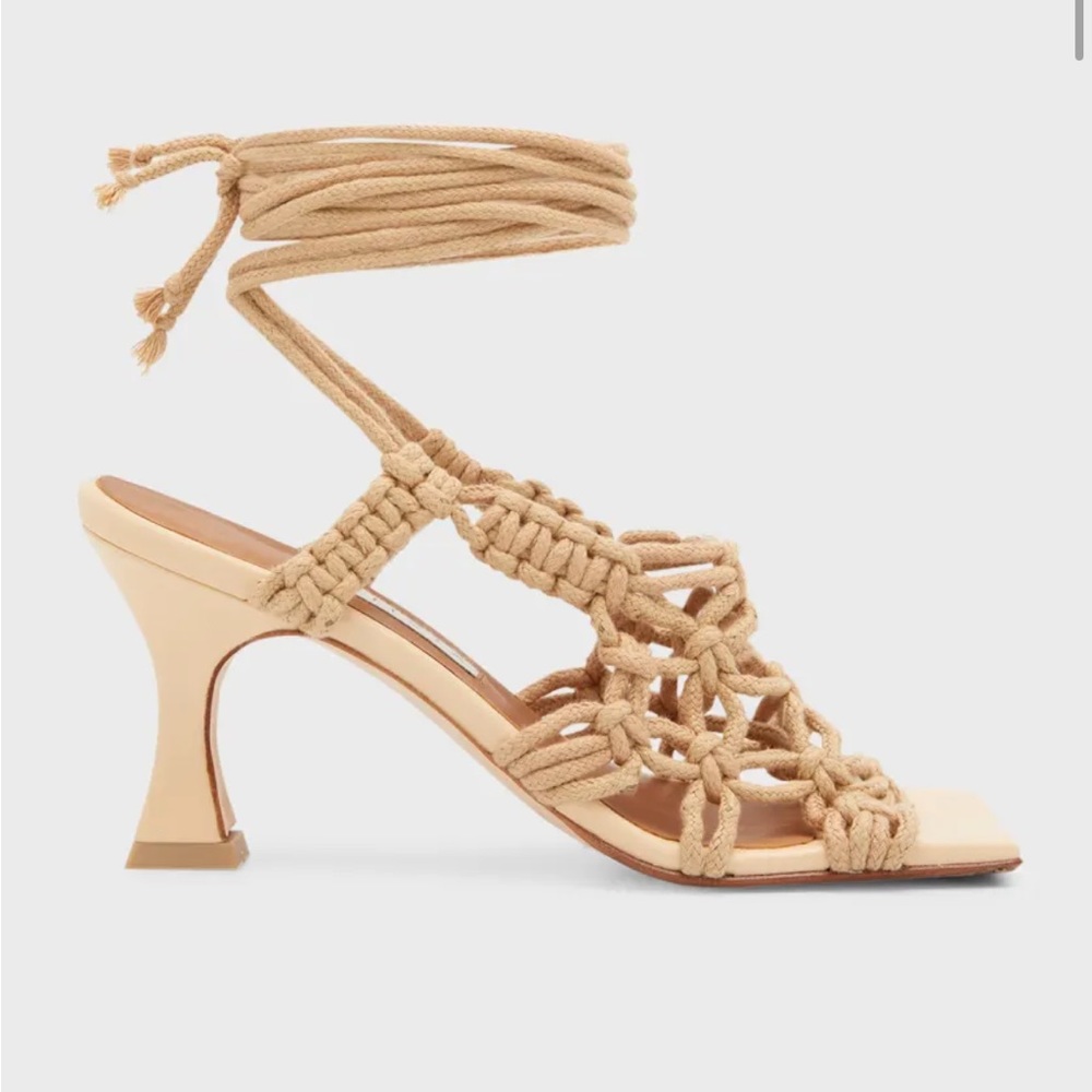 New! MIISTA ‘Braided Rope Ankle Tie’ Sandals - Picture 7 of 16